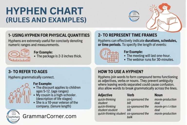 Hyphen Chart (Rules And Usage With Examples)