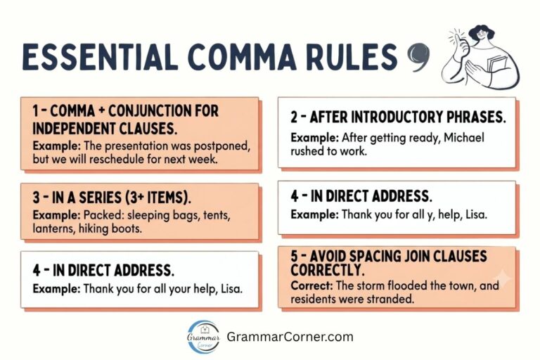 Comma Rules and Examples