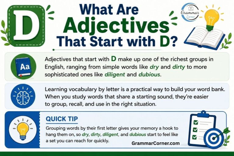 List of Adjectives that start with D