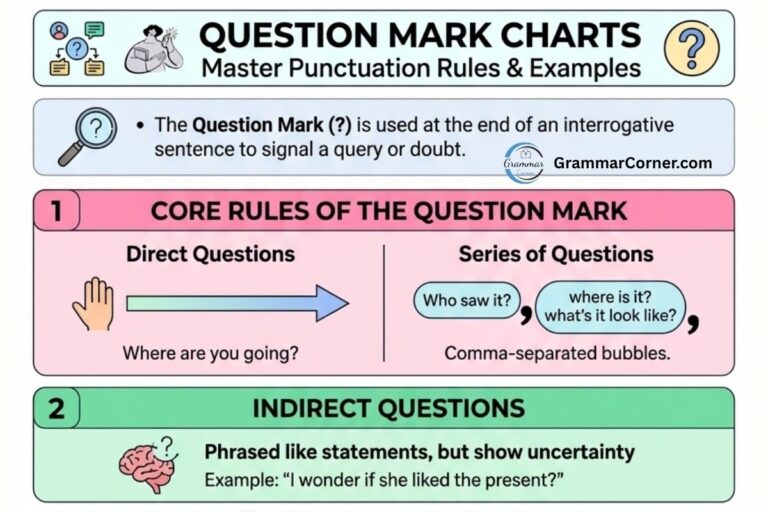 Question Mark Anchor Chart (Rules and Examples)