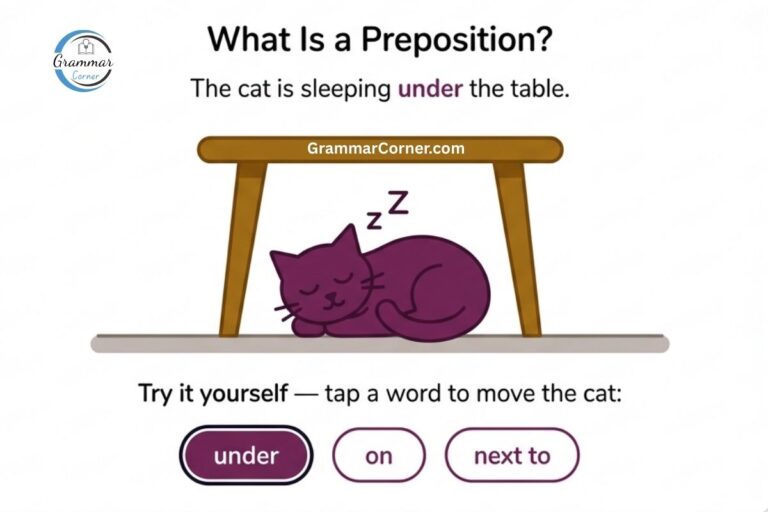 What is a preposition?