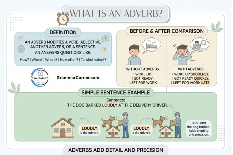 What is an adverb?