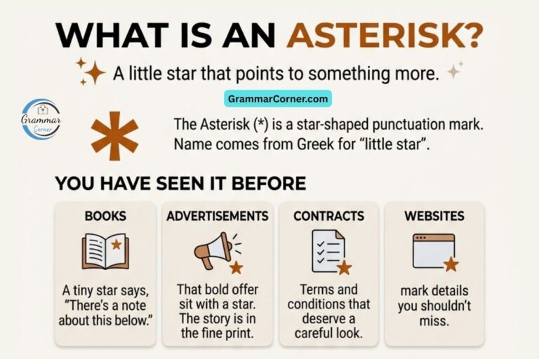 What is an asterisk?