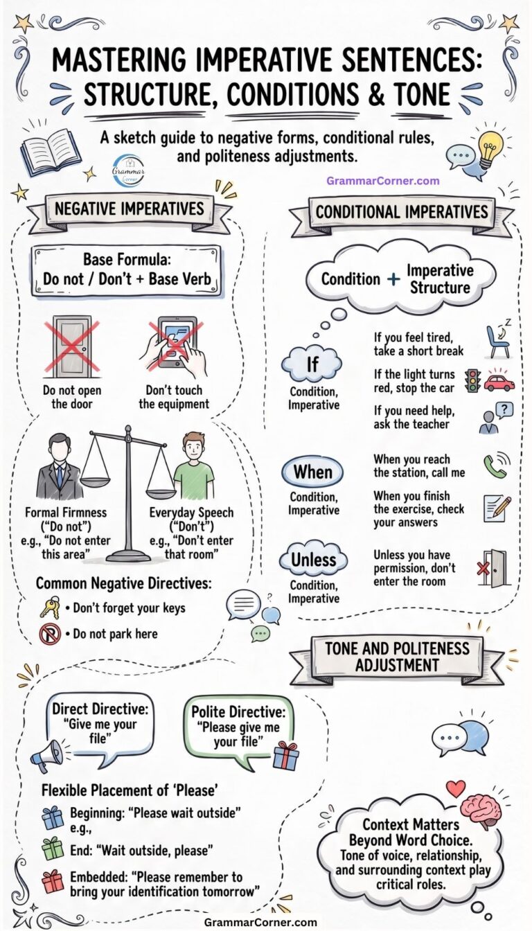Imperative Sentences (Structure, Types and Examples) - Grammar Corner