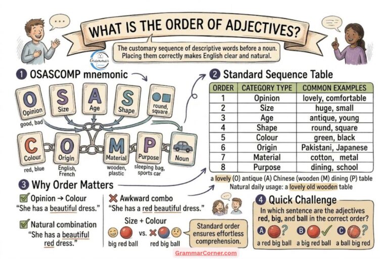Order of Adjectives in English
