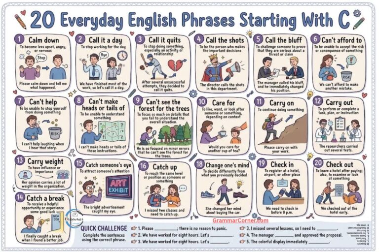 Phrases that Start With C