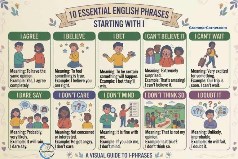 Phrases that Start With I