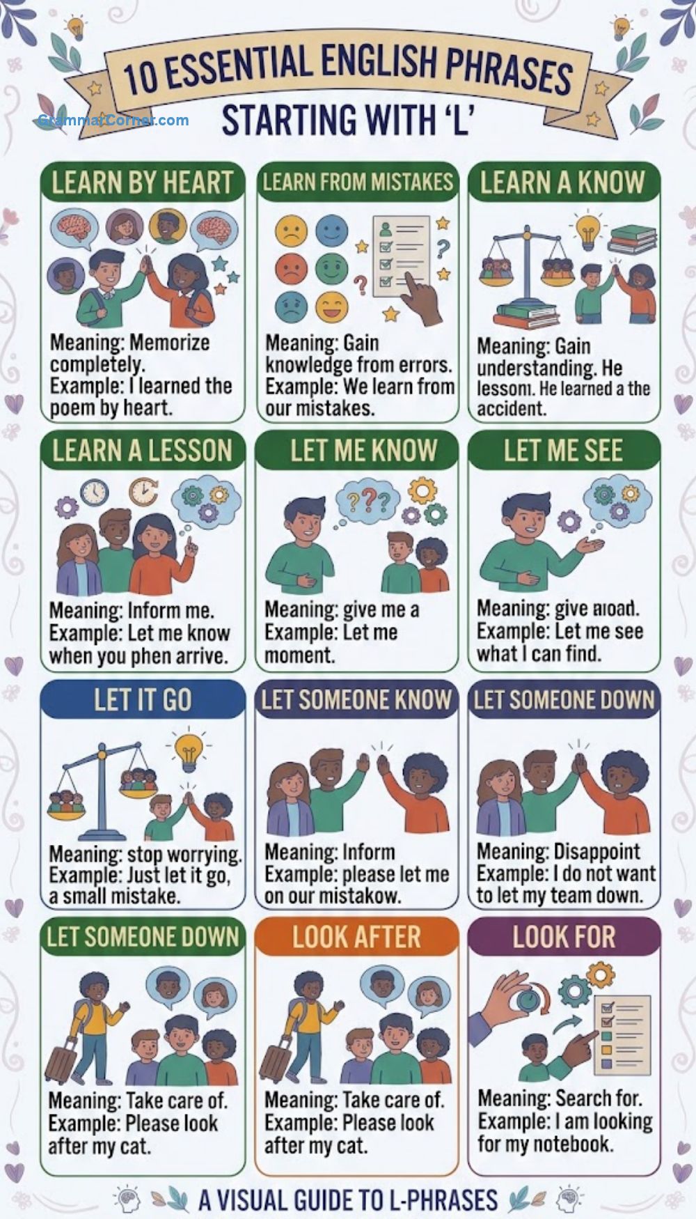 Phrases that Start With L (Meaning & Examples)