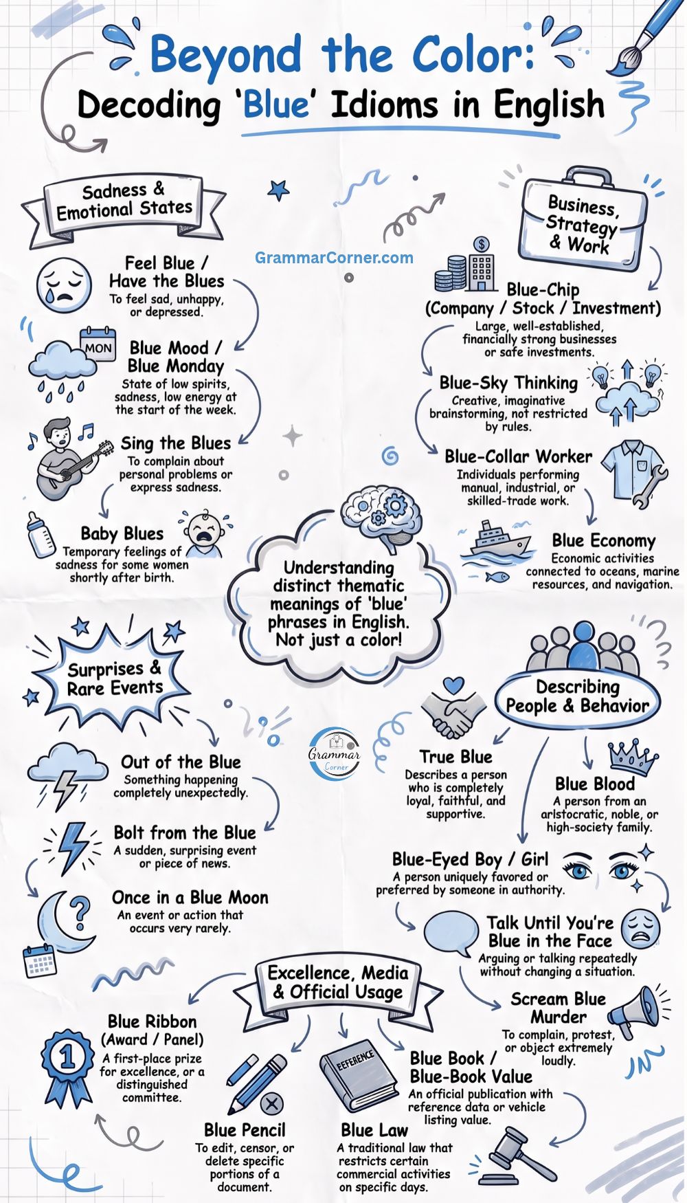 Phrases with Blue _ Common Idioms and Meanings