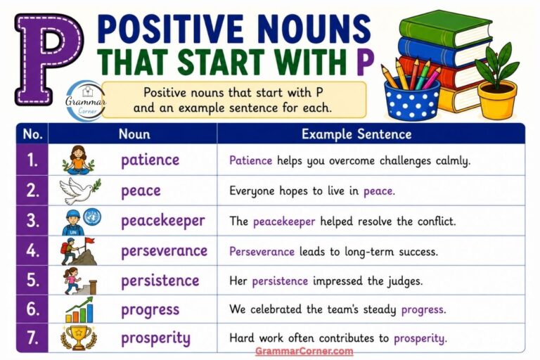 Positive Nouns That Start With P