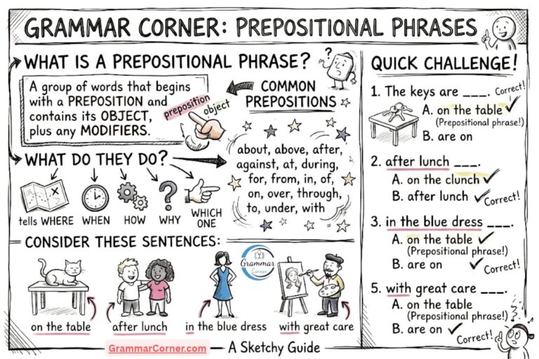 Prepositional Phrases Structure