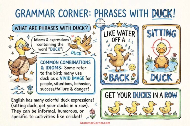 What are phrases with duck?