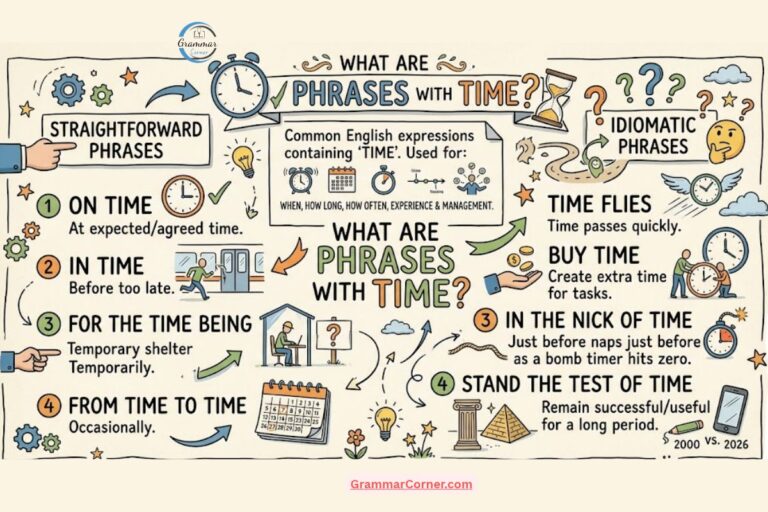 What are phrases with time