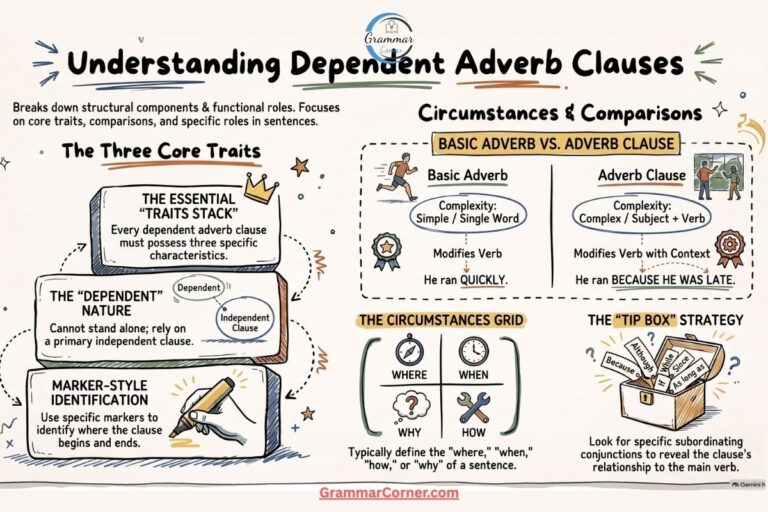 What is dependent adverb clause?